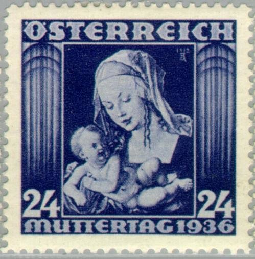 Maria with Jesus, painting by Albrecht Dürer