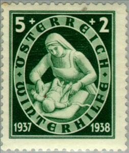 Stamp, Child care, Austria,  , Healthcare, Infants