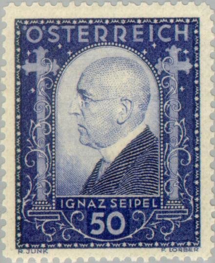 Seipel, Dr. Ignaz (1876-1932) federal chancellor