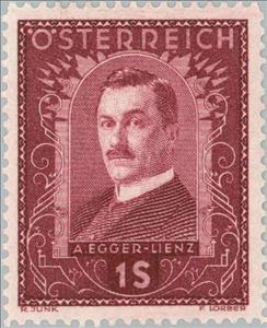 Stamp, Albin Egger-Lienz (1868-1926) painter, Austria,  , Painters