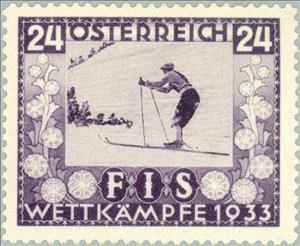 Stamp, FIS I - Downhill race, Austria,  , Sport, Skiing, Winter Sports