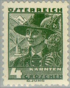 Stamp, Wedding inviter, Lesachtal, Carinthia, Austria,  , Folklore, Suits and Costumes