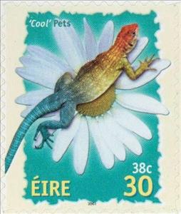 Stamp, Cool Pets - Lizard, Ireland,  , Chinese New Year, Reptiles, Lizards, Animals (Fauna)