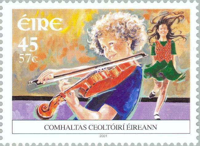 Young Fiddler and Irish Dancer