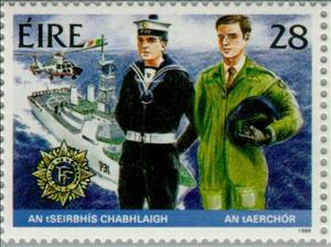 Stamp, Navy and Air Force, Ireland,  , Ships, Military Forces, Uniforms, Helicopters, Aviation, Air Forces, Navies