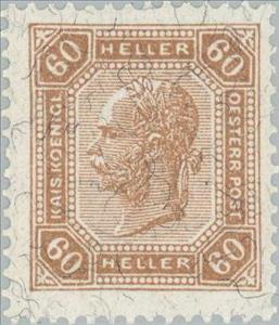 Stamp, Emperor Franz Joseph, Austria,  , Heads of State, Emperors
