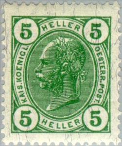 Stamp, Emperor Franz Joseph, Austria,  , Heads of State, Emperors