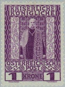 Stamp, Emperor Franz Joseph in coronation vestment, Austria,  , Heads of State, Emperors