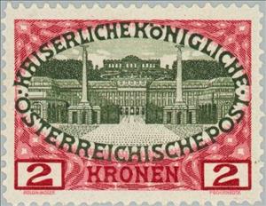 Stamp, Schönbrunn Palace, Austria,  , Palaces, Buildings