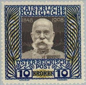 Stamp, Emperor Franz Joseph (reign 1848-1916), Austria,  , Heads of State, Emperors