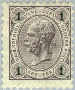 Stamp, Emperor Franz Joseph, Austria,  , Heads of State, Emperors