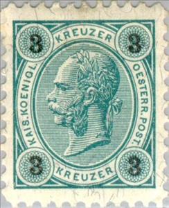 Stamp, Emperor Franz Joseph, Austria,  , Heads of State, Emperors