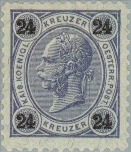 Stamp, Emperor Franz Joseph, Austria,  , Heads of State, Emperors