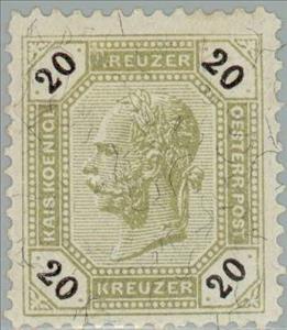 Stamp, Emperor Franz Joseph, Austria,  , Heads of State, Emperors
