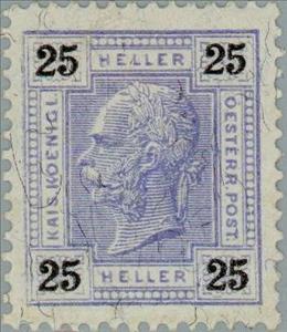 Stamp, Emperor Franz Joseph, Austria,  , Heads of State, Emperors