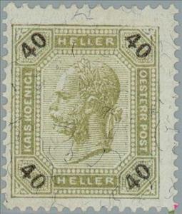 Stamp, Emperor Franz Joseph, Austria,  , Heads of State, Emperors