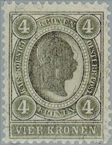 Stamp, Emperor Franz Joseph, Austria,  , Heads of State, Emperors