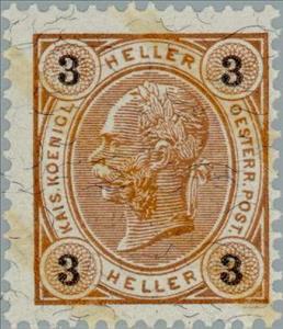 Stamp, Emperor Franz Joseph, Austria,  , Heads of State, Emperors