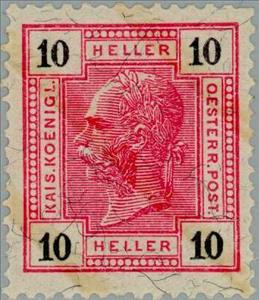 Stamp, Emperor Franz Joseph, Austria,  , Heads of State, Emperors
