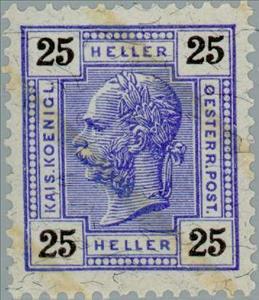 Stamp, Emperor Franz Joseph, Austria,  , Heads of State, Emperors