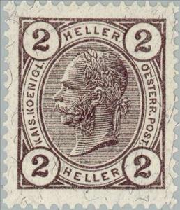 Stamp, Emperor Franz Joseph, Austria,  , Heads of State, Emperors