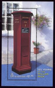 Souvenir Sheet, Minisheet, Guernsey,  , Letter-box