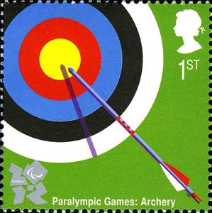 Stamp, Paralympic Archery, United Kingdom of Great Britain & Northern Ireland,  , Sport, Olympic Games, Archery