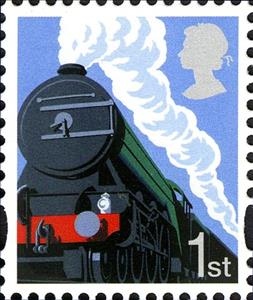 Stamp, Steam Locomotive, United Kingdom of Great Britain & Northern Ireland,  , Railways