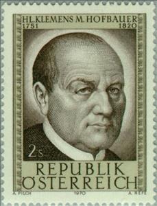 Stamp, Hofbauer, Klemens Maria (1751-1820) patron saint of Vienna, Austria,  , Religion, Saints