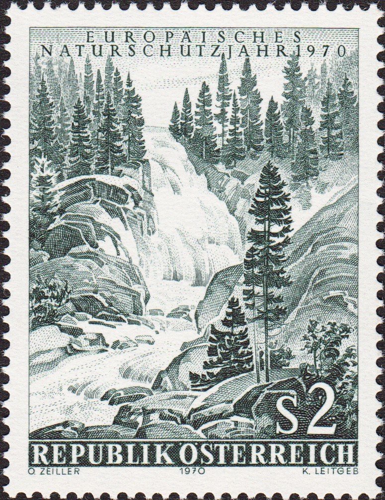 Upper part of the Krimmler Waterfalls