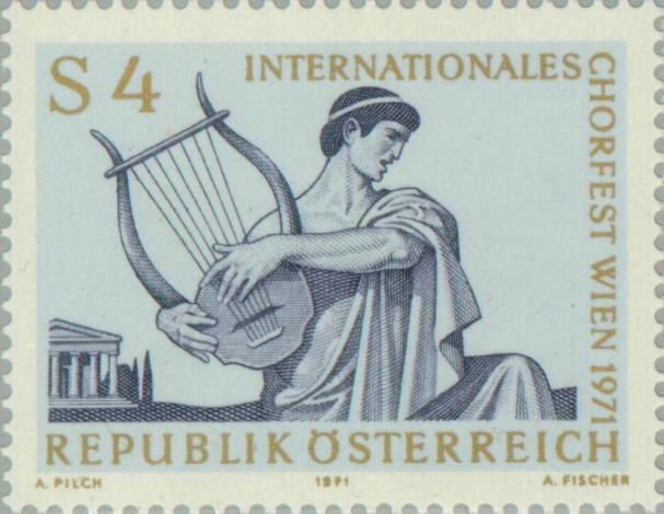 Singer with lyre