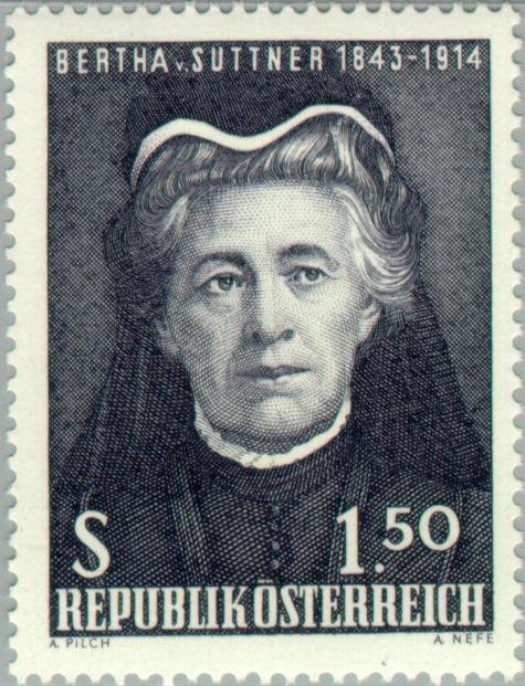 Bertha von Suttner (1843-1914) writer, Peace Nobel Price 190