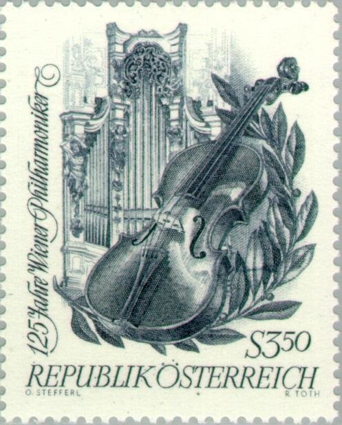 Violin, laurel branch & organ