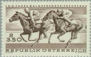 Stamp, Galloping, Austria,  , Mammals, Sport, Horses, Animals (Fauna), Equestrianism and horse riding