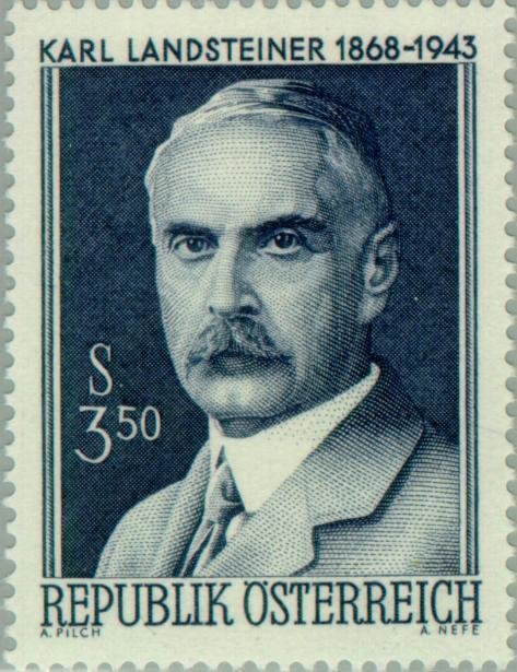 Karl Landsteiner (1868-1943) bacteriologist, nobel price 193