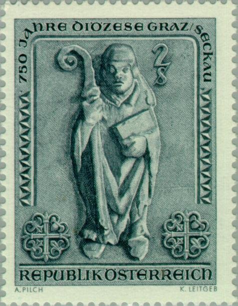 Bishop, relief figure in Seckau Abbey