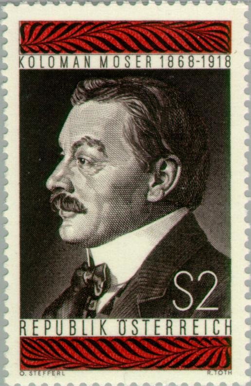 Koloman Moser (1868-1918) stamp engraver & artisan