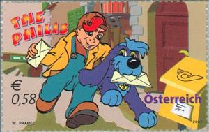 Stamp, The Philis 2 - Sisco and Mauritius, Austria,  , Cartoons, Comics