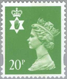 Stamp, Queen Elizabeth II - Northern Ireland - Machin Portrait, United Kingdom of Great Britain & Northern Ireland,  , Heads of State, Royalty, Queens