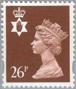 Stamp, Queen Elizabeth II - Northern Ireland - Machin Portrait, United Kingdom of Great Britain & Northern Ireland,  , Heads of State, Royalty, Queens