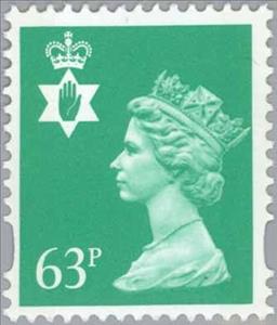 Stamp, Queen Elizabeth II - Northern Ireland - Machin Portrait, United Kingdom of Great Britain & Northern Ireland,  , Heads of State, Royalty, Queens