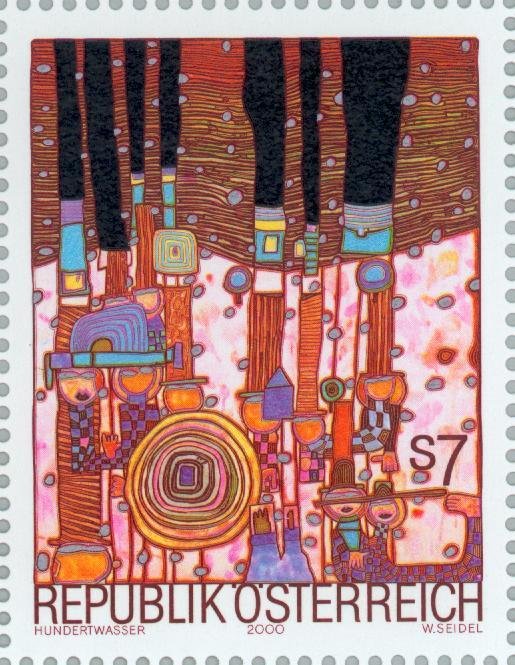"Blue Blues" by Friedensreich Hundertwasser