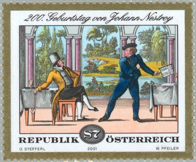 Nestroy, Johann Nepomuk, 200th birthday