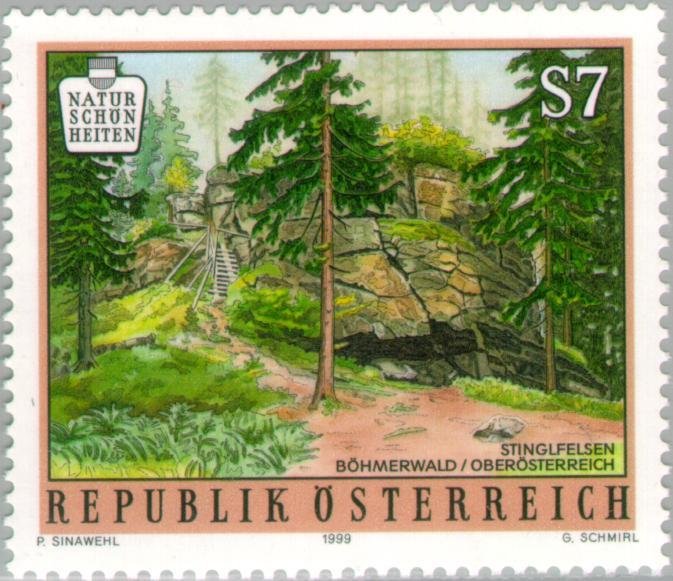 Stingl rock (Bohemian Woods, Upper Austria)