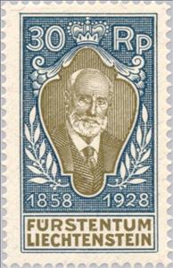 Stamp, Johann II- Jubilee, Liechtenstein,  , Heads of State, Anniversaries and Jubilees