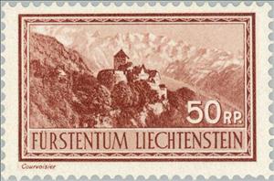 Stamp, Landscapes, Liechtenstein,  , Landscapes, Castles