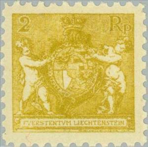 Stamp, Coat of arms, Liechtenstein,  , Coats of Arms