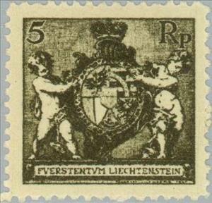 Stamp, Coat of arms, Liechtenstein,  , Coats of Arms