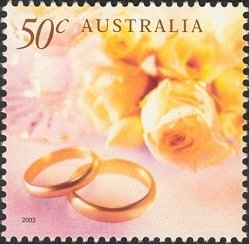 Stamp, Ring & Roses, Australia,  , Roses