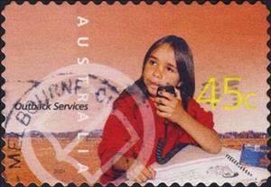 Stamp, School Of The Air, Australia,  , Schools